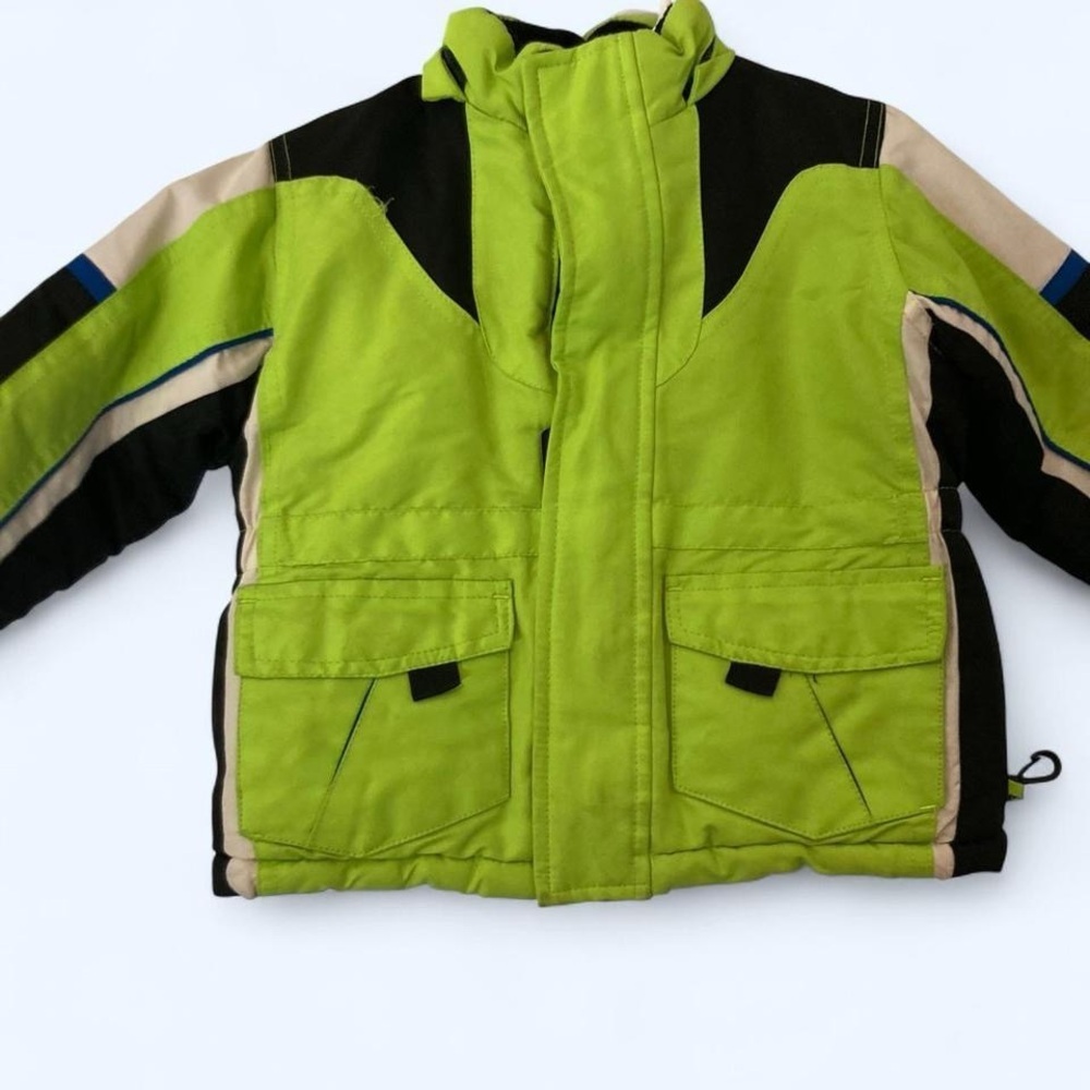 Fluorescent Green & Black ski jacket boys 24 Mos